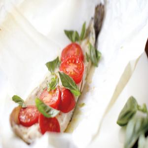 Rainbow Trout, Tomatoes, and Basil in Parchment_image