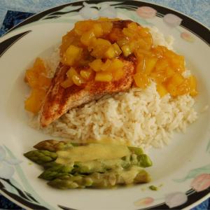 Grilled Spiced Chicken with Caribbean Citrus-Mango Sauce_image