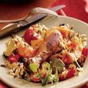 Baked Chicken and Rice with Autumn Vegetables_image