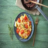 Oven-Baked Corn and Tomato Risotto with Pancetta and Parmesan_image
