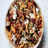 Herby Barley Salad With Butter-Basted Mushrooms image