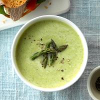 Cheesy Cream of Asparagus Soup image