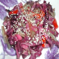 Red Cabbage Touched With Asian Flavors_image