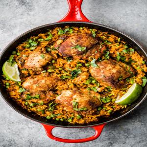 Mama's Puerto Rican Chicken and Rice (Arroz con Pollo) | Ambitious Kitchen_image