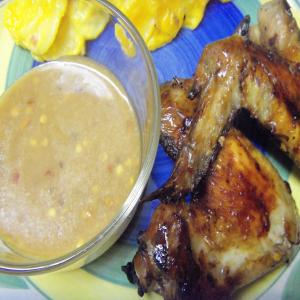 Thai Chicken Wings With Peanut Dipping Sauce image