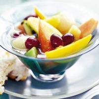 Tropical fruits in lemongrass syrup_image