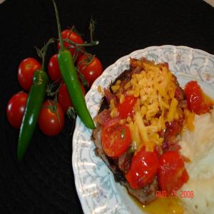Zesty Chops With Onions and Cheese image