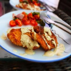 Chicken Schnitzel with Mustard Sauce Recipe_image
