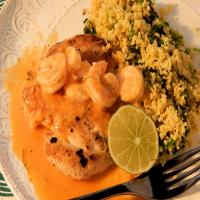 Chicken with Shrimp Sauce_image