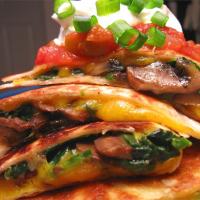 Spinach and Mushroom Quesadillas image