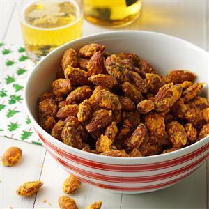 Roasted Cheddar Herb Almonds Recipe_image