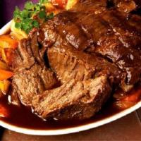 Perfect Pot Roast With Vegetables and Gravy_image