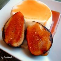 Panna Cotta with Grand Marnier Caramel Sauce & Bruleed Figs Recipe - (4.5/5)_image