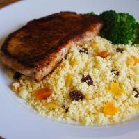 Moroccan Seasoned Chops with Fruited Couscous Recipe_image