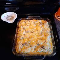 Holiday Breakfast Casserole with Biscuits and Bacon image