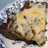No dough meat crust pizza_image