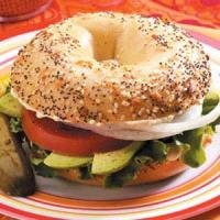 Hearty Veggie Bagel Sandwiches image