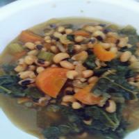 Black Eyed Peas with Swiss Chard instant pot image