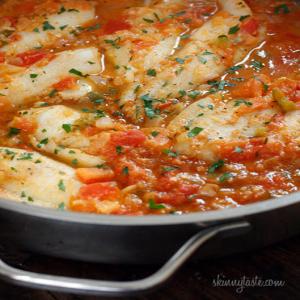 Skillet Cajun Spiced Flounder with Tomatoes Recipe - (4.2/5) image
