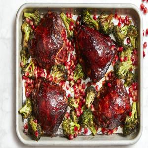 Sheet-Pan BBQ Chicken with Pomegranate image