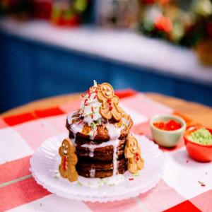 Gingerbread Pancakes with Icing_image