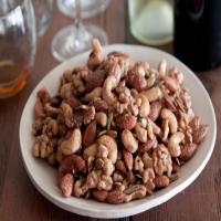 Sweet and Spicy Roasted Nuts image