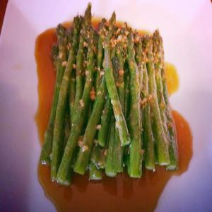 Fried Asparagus with Miso Sauce_image