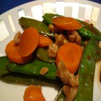 Asian Snow Peas and Carrots image