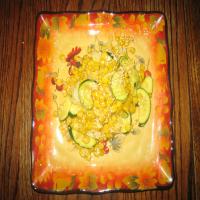 Fresh Corn Zucchini and Napa Cabbage Saute image