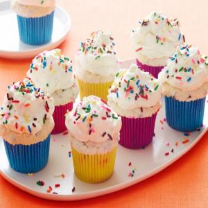 Birthday Angel's Food Cupcakes image