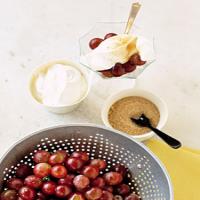 Grapes with Sour Cream and Brown Sugar image