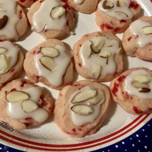Maraschino Cherry Almond Cookies image