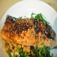 Oven Roasted Salmon With Balsamic Sauce_image