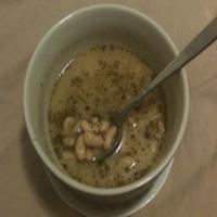Simple White Bean and Pesto Soup image