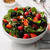 Four-Berry Spinach Salad image