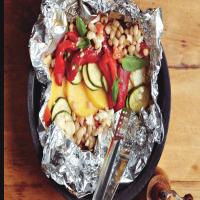 Polenta Stack With Navy Bean Salad image