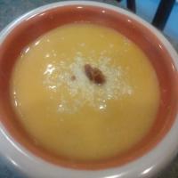 Butternut Squash Soup With Bacon and Cheddar_image