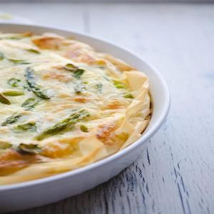 Asparagus and Swiss Phyllo Quiche_image