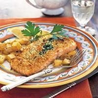 Baked Salmon Stuffed with Mascarpone Spinach image