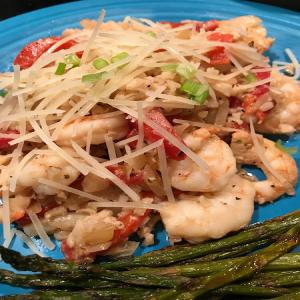Shrimp with Roasted Red Peppers_image