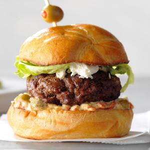 Air-Fryer Olive Burgers image
