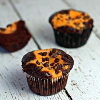 Chocolate Cupcakes with Pumpkin Cheesecake Filling image