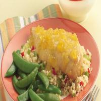 Pineapple-Glazed Chicken Breasts with Couscous Pilaf image