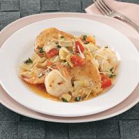 Chicken with Artichokes and Shrimp image