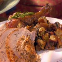 Roasted Turkey with Artichoke-Sausage Stuffing image