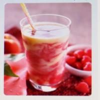 Peach, Raspberry with almond milk smoothie Recipe - (4.5/5)_image