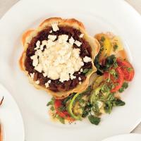 Potato-Crusted Goat Cheese Tart with Heirloom Tomato Salad_image