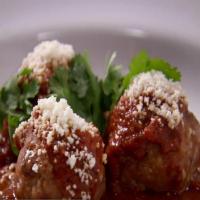 Mexican Meatballs with Red Chile Tomato Sauce and Queso Fresco image