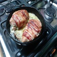 Gorgonzola Stuffed Chicken Breasts Wrapped in Bacon image