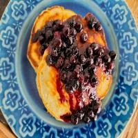 Lemon Yogurt Pancakes with Blueberry Topping_image